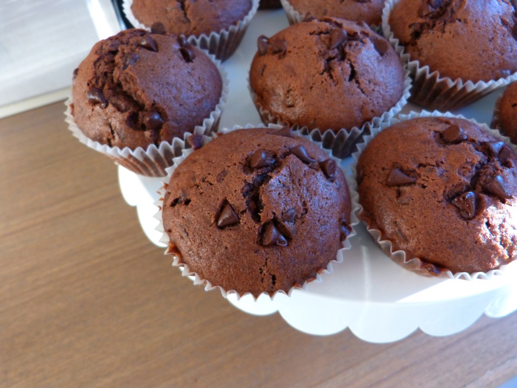 Muffins au chocolat et coeur&nbsp;Nutella