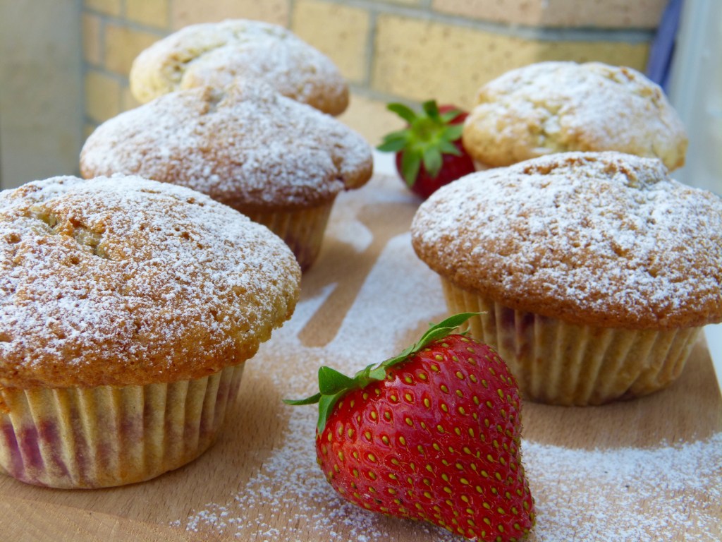 Muffins fraises et&nbsp;vanille