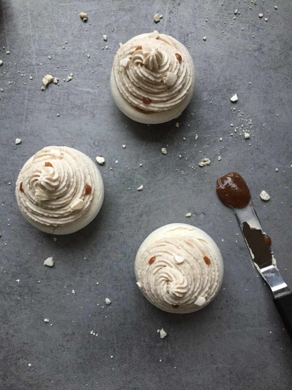 Pavlovas façon Mont-Blanc aux&nbsp;poires