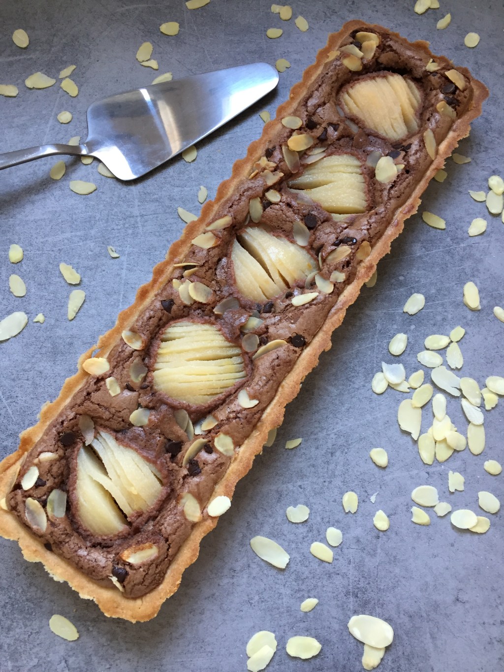 Tarte amandine au chocolat&nbsp;noir