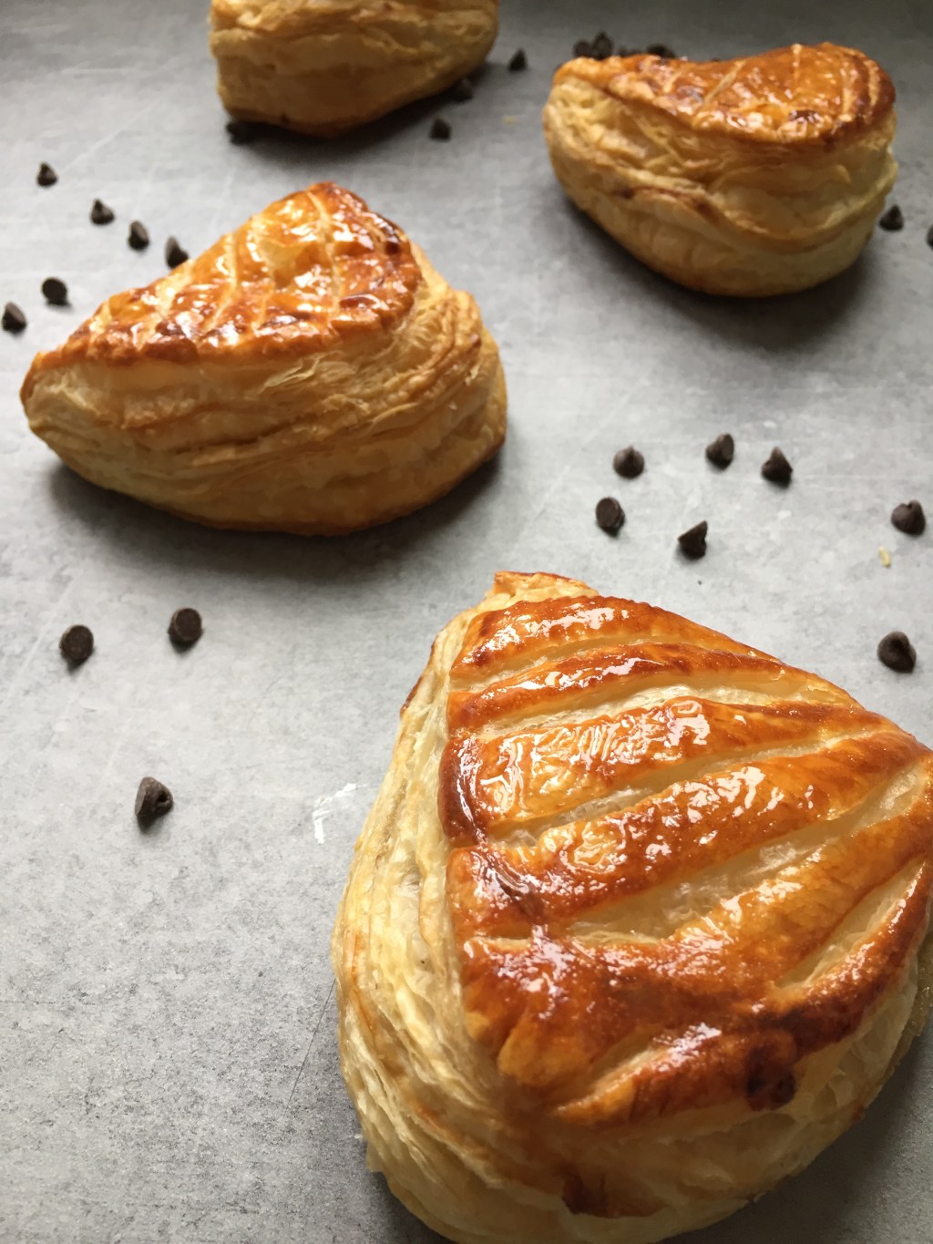Chaussons aux bananes, chocolat et&nbsp;citron