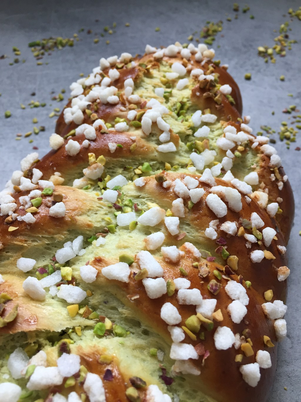 Challah à la&nbsp;pistache