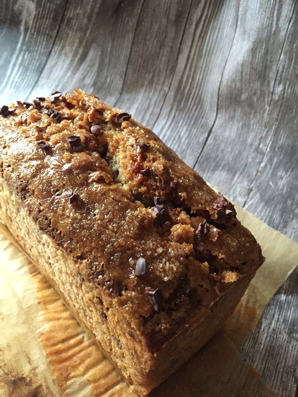 Banana bread aux noix de pécan et chocolat au&nbsp;lait