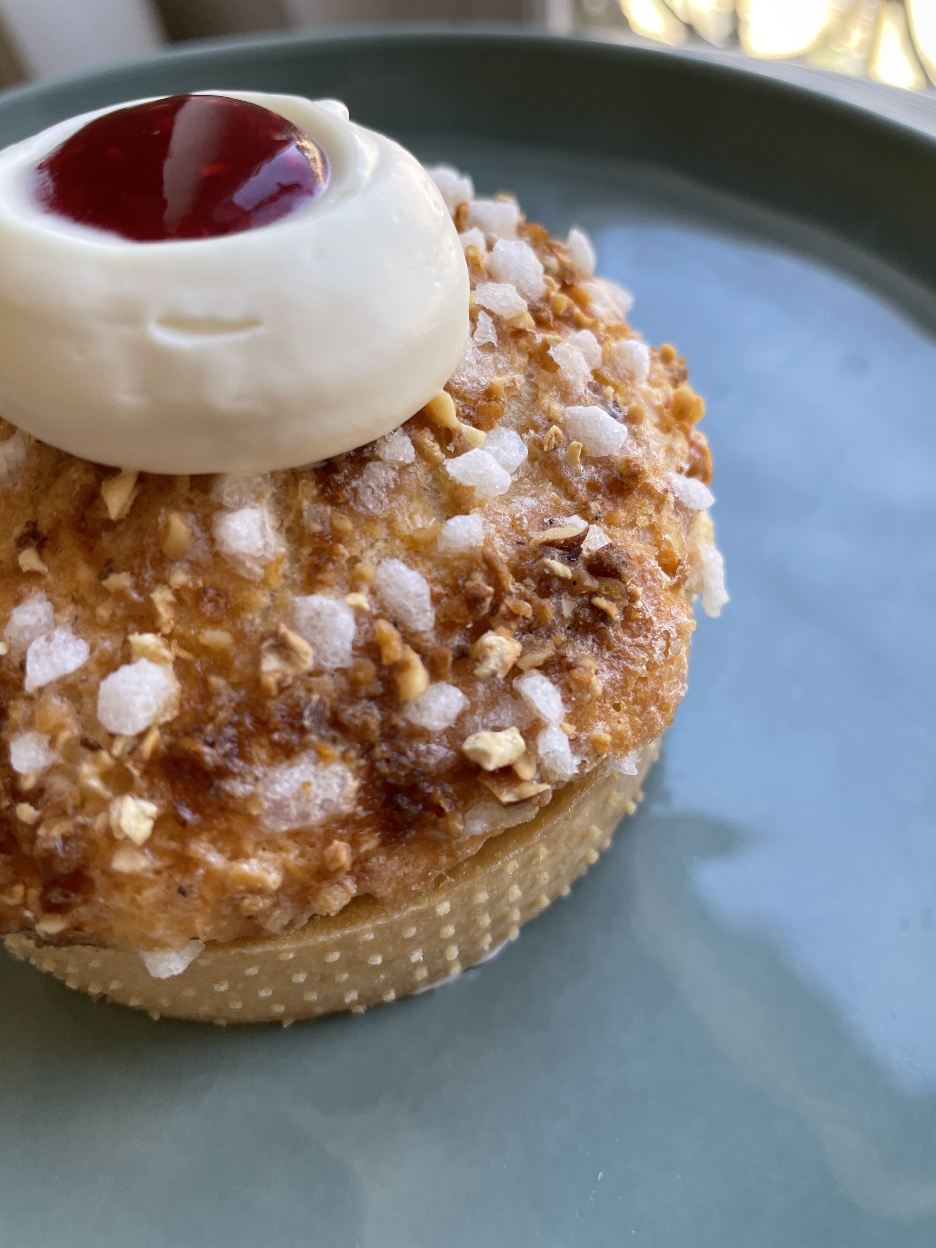 tarte-chouquette-verveine-framboises