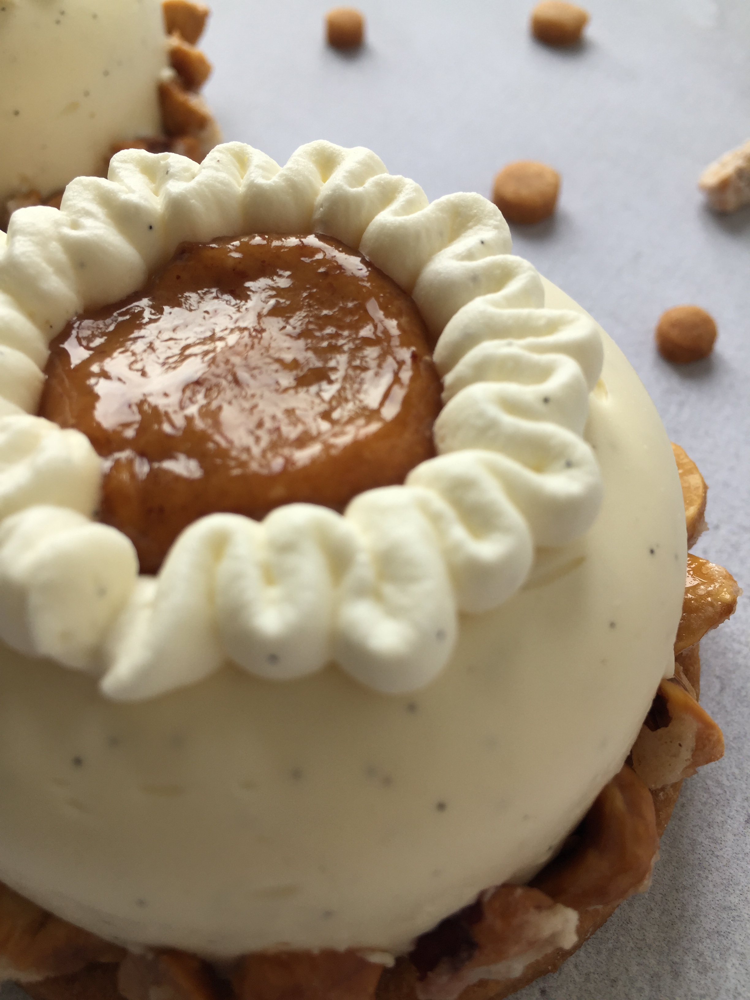 entremet-à-la-vanille-et-praliné-noisette